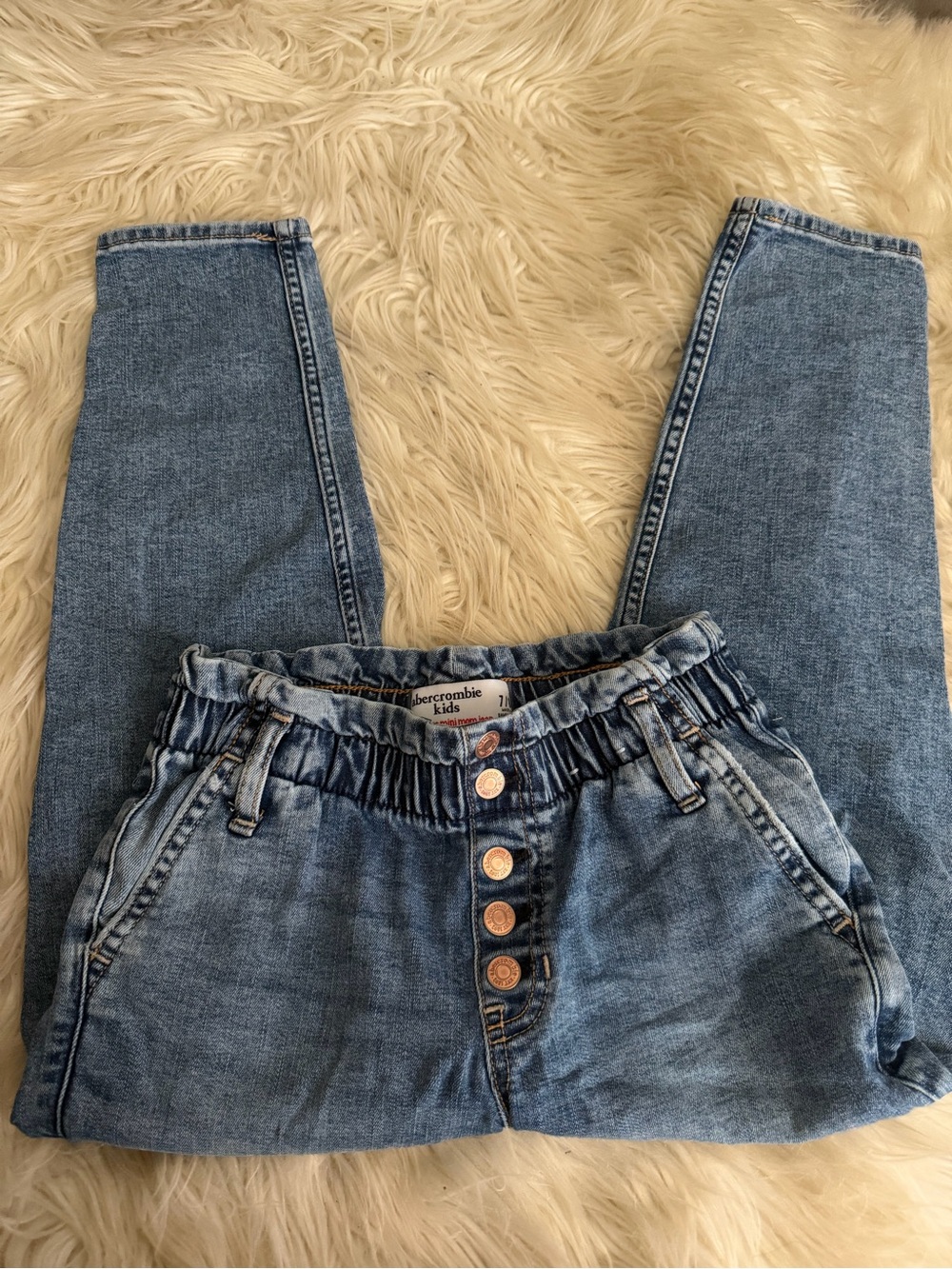 Girl’s Abercrombie & Fitch High Rise Mom Jeans